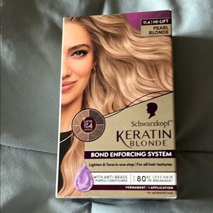 Cream and Purple Ombre Hair Color